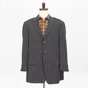 Pal Zileri 48L Gray Blazer Sport Coat Jacket 3-Button Solid Y577